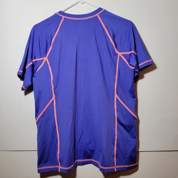 Womens Nike Cycling shirt size Xl Zip front Blue and orange - Picture 5 of 7